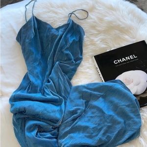 Blue shimmer dress